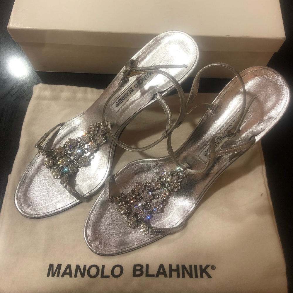 100% Authentic Manolo Blahnik Swarvoski Heels